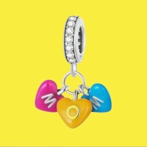 Charm Mom Hearts Charm